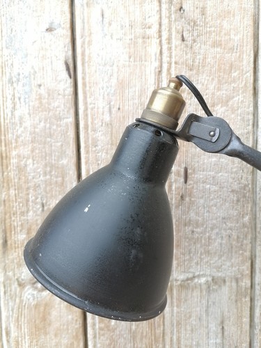 FRENCH ANTIQUE INDUSTRIAL DESIGN DESK LIGHT LAMP FROM GRAS N205 - Picture 6 of 11