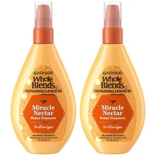Garnier Whole Blends Miracle Nectar Leave In Treatment Pack of 2 10 Benefits