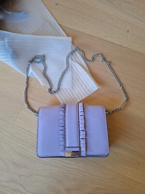 New Michael Kors Mini Convertible Chain Crossbody Bag Purses. Light Purple 