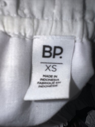 BP Ruffle Detail Smocked Waist Dress Mini Sleeveless Sundress White Women's XS - Picture 5 of 10