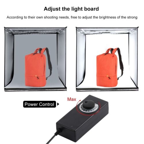 PULUZ UK STOCK 25/30/40/50/60/80/200cm Photo Studio Light Box Folding Dimmable - Picture 44 of 57