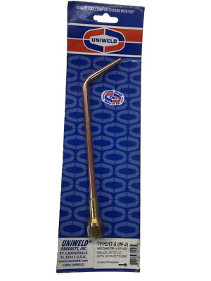 NEW! UNIWELD TYPE17-1 (W-J) WELDING TORCH TIP (V-STYLE), WELDS UP TO 1/2 