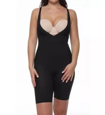 Flexees Maidenform Black Firm Control Body Shaper Singlet Shapewear XL