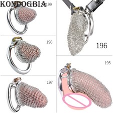 Hollow Mesh Chastity Cage Anti Removal Male Chastity Device Lock Ring