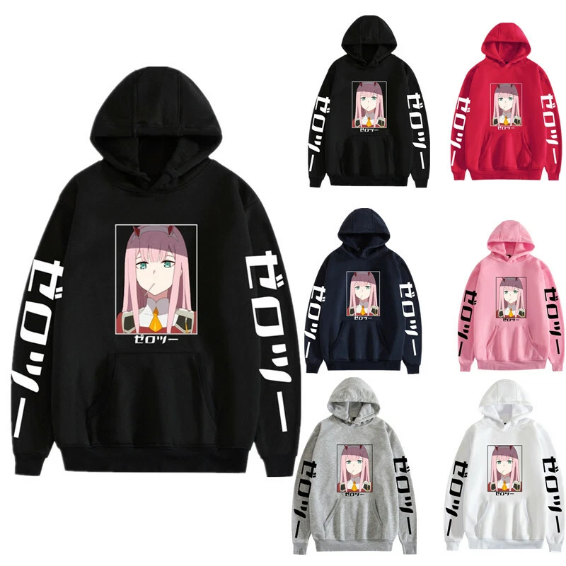 Darling In The Franxx Hoodie Sweater Zero Two Women Men Teens Anime Pullover Top