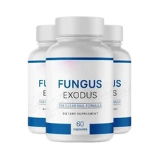 3-Pack Fungus Exodus Pills to Combat Toenail Fungus and Nail Health 180 Capsules