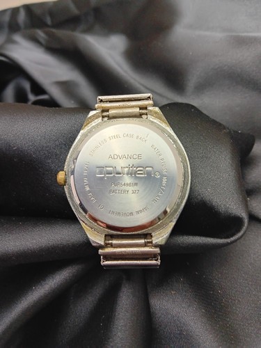 Vtg Men’s Puritan Wristwatch Silver Gold Tone New Battery - Picture 7 of 12