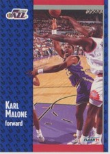 Karl Malone 1991-92 Fleer #201  Jazz basketball