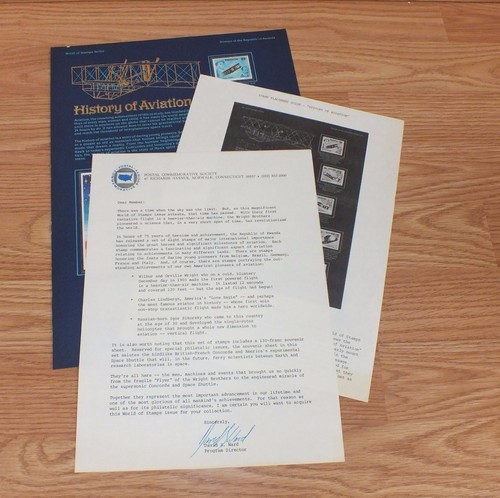Authentic History of Aviation World Of Stamps Collectible Series W/ COA **READ** - 第 1/11 張圖片