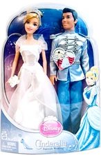 Mattel Disney Princess Cinderella & Prince Charming Fairytale Wedding Doll Set