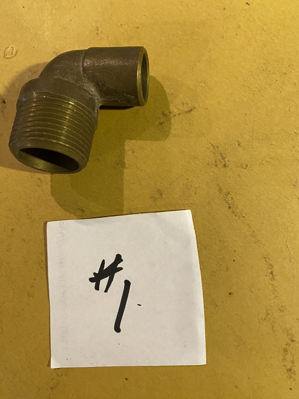 1 Pc 3/4”Male Ips To 1/2” Copper 90 * Elbow SOLDER  PLUMBING SWEAT  FITTING  Nos