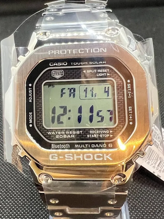 Casio GMW-B5000D-1JF G-Shock Bluetooth Men's Watch Silver Japan Full Metal