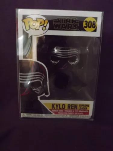 Funko Pop Star Wars Kylo Ren Supreme Leader #308 Bobble Head W PROTECTOR CASE