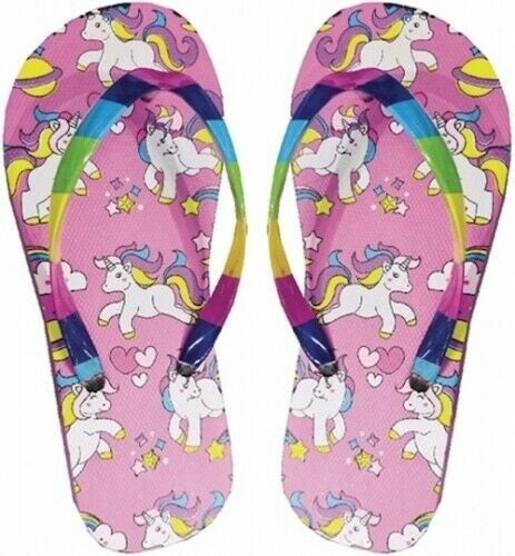Bambine Bambini Unicorno Rosa Infradito Taglia 10-11/12-13/1-2 | eBay
