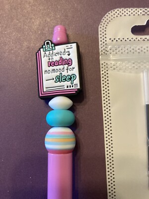  Addicted to Reading No Mood For Sleep  Hand Crafted Pen