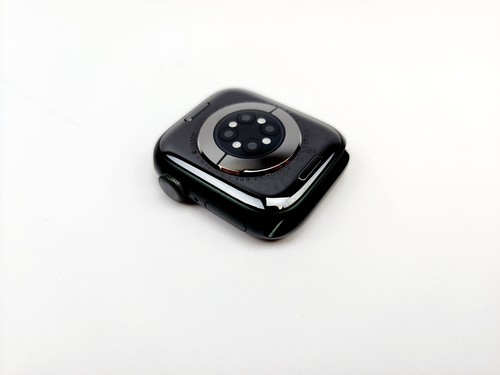 Apple Watch Series 7 A2473 GPS 41mm Green M/L Sport Black Wristband Grade C - Zdjęcie 12 z 12