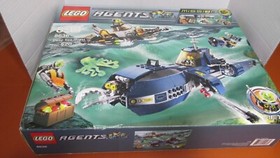 LEGO AGENTS #8636 MISSION 7: DEAP SEA QUEST WITH BOX AND INSTRUCTION