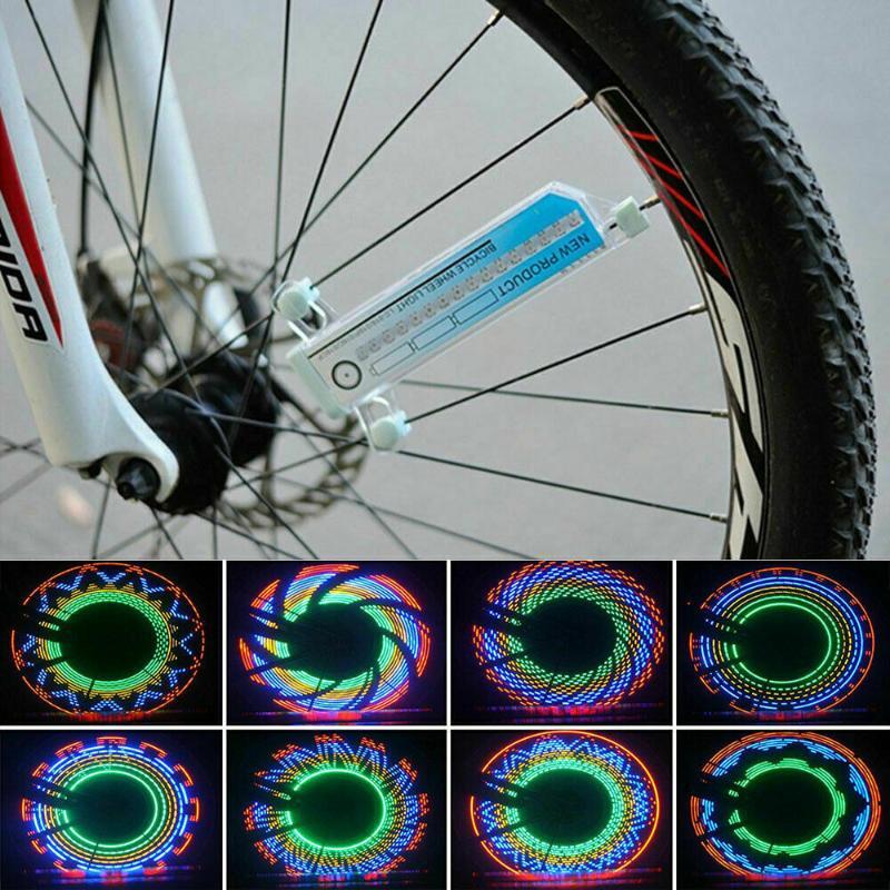 32 LED Bike Flashing Lights Bicycle Cycling Wheel Spoke Signal Light Tool MTB