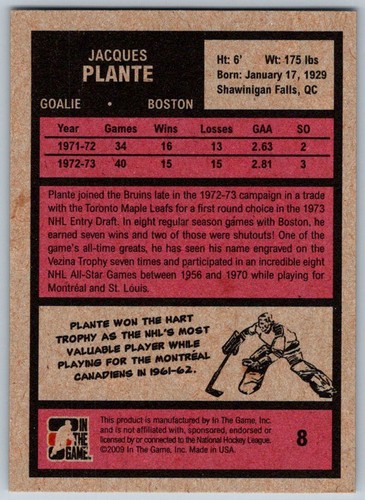 2009-10 ITG 1972 THE YEAR IN HOCKEY –PICK YOUR PLAYERS OR FINISH YOUR SET - Picture 23 of 406