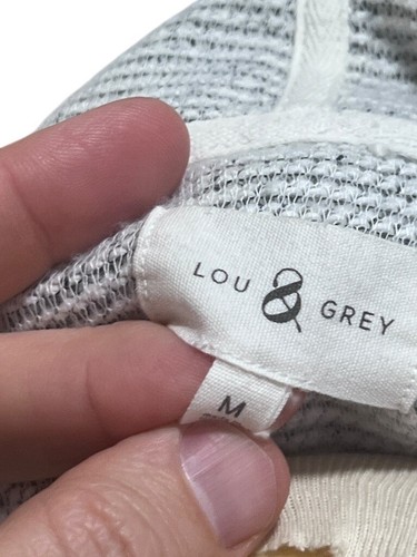 Sudadera con capucha túnica suave manga larga gris claro Lou & Grey mediana campesina - Imagen 7 de 7
