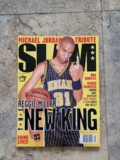 1999 APRIL SLAM MAGAZINE - REGGIE MILLER FRONT COVER - JORDAN POSTER/ TRIBUTE
