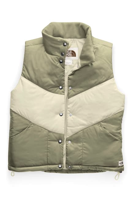 The North Face Sylvester Vest Womens Brown Creme Coat Jacket Sz Xl For Sale Online Ebay