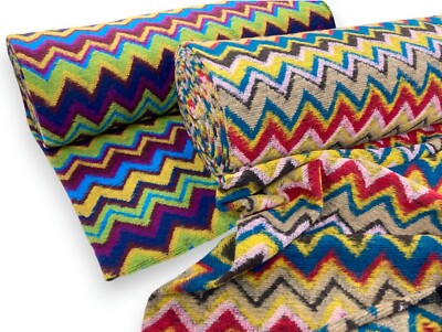 Dicker Strick Winter Wolle Stoff Zickzack Chevron Teppich Mantel Schneiderei Material
