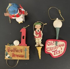 4 Golf Ornaments