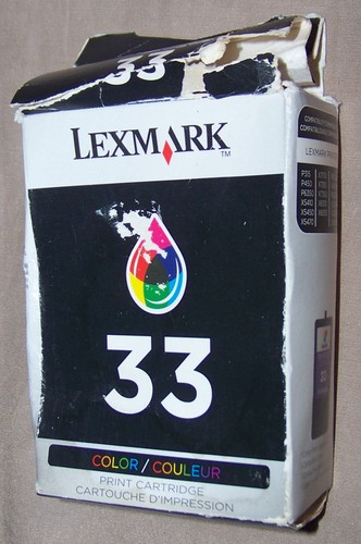 NEW Genuine Lexmark #33 Color Ink Cartridge 18C0033 - 第 1/5 張圖片