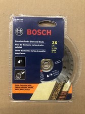 Bosch DB442C Premium Turbo Diamond Blade X3 Life 4&rdquo; Stone, Concrete, Brick
