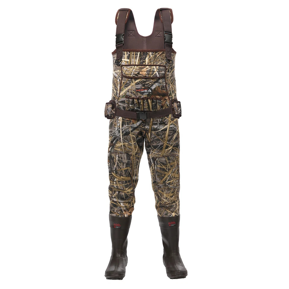 HISEA Chest Waders 600G Insulated Boot Neoprene Waterproof Fishing Hunting Wader - Image 4 of 4