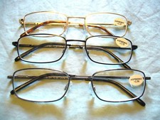 Reading Glasses 1.00  4.00 Lil Metal Frame Flex Arms Women's Men's Readers 2091