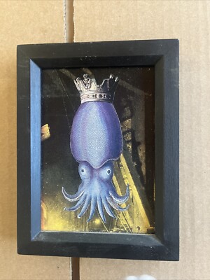 Original Collage King Ygrim Signed And Dated. Cthulhu Squid God