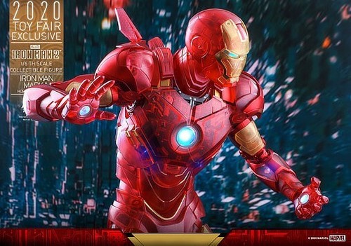 Iron Man 2 Mark IV Holographic Version 1:6 Figur Hot Toys MMS568 32 cm OVP Neu - Bild 14 von 24