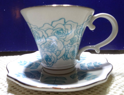 BRIDGE BLUE CO Cup O'Cheer Ronald McDonald House of Ozark Coffee Cup Saucer