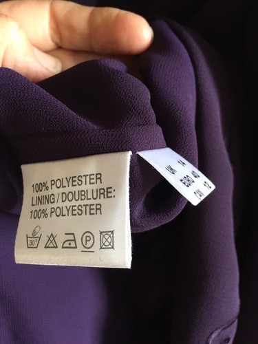 Jacques Vert size 14 beaded embroidered purple evening jacket tie fastening - Picture 7 of 7