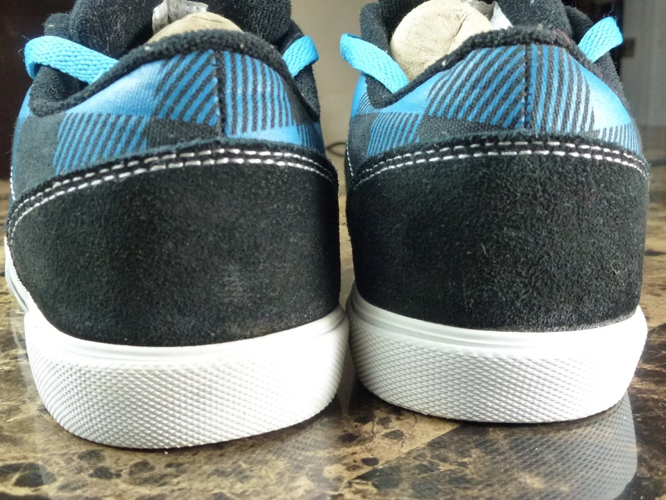 Zapatillas Airwalk 6.5 Negro Azul Skid4111 Surf Skate Zapatos - Cuero Superior Foto 3 de 4