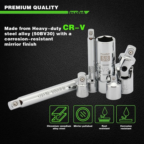 17-Piece Professional Quality Drive Tool Accessory Set - Corrosion-Resistant - Picture 7 of 11
