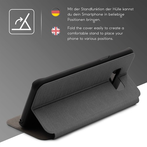 Urcover® View Case Custodia Protettiva Wallet Cover Etui Borsa Cellulare Samsung - Foto 3 di 18