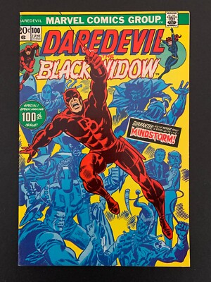 DAREDEVIL #100 *HIGH GRADE!* (MARVEL, 1973)  COLAN!  BLACK WIDOW!  LOTS OF PICS!