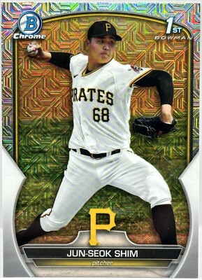 2023 Bowman Chrome - Prospects  Mojo Refractor #BCP-153 Jun-Seok Shim 1st