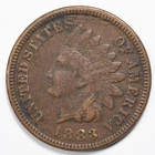 1883 Indian Head Penny Cent Very Fine (VF) Details