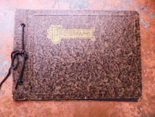 Photograph Album 1940s Photos 12 Brown Textured Journal Ephemera Journal