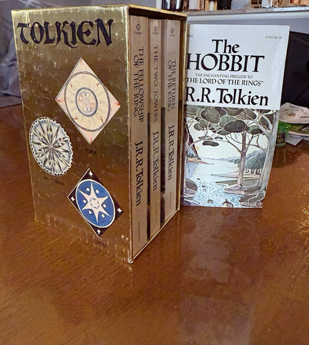Der Herr der Ringe Goldfolie Box Set 4 Titel JRR Tolkien Ballantine PB