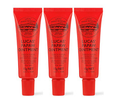 3 Tubos de Pomada Lucas Papaw 15g - Hecho en Australia - Envío Rápido Gratis