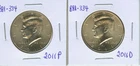 2011 P&D Kennedy Half Dollars Uncirculated BU NIFC