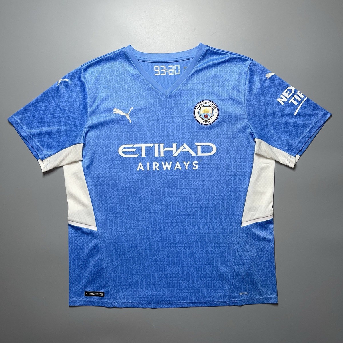 MANCHESTER CITY PUMA 2021/2022 SOCCER HOME JERSEY #26 MAHREZ SIZE