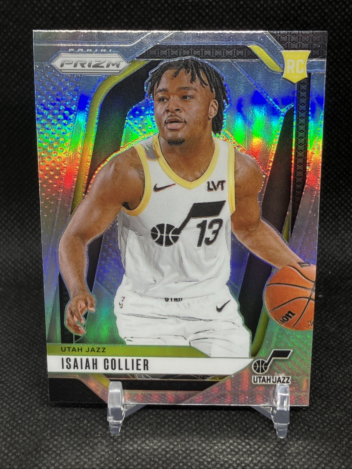 ISAIAH COLLIER 2024-25 PANINI PRIZM ROOKIE SILVER UTAH JAZZ #227 RC