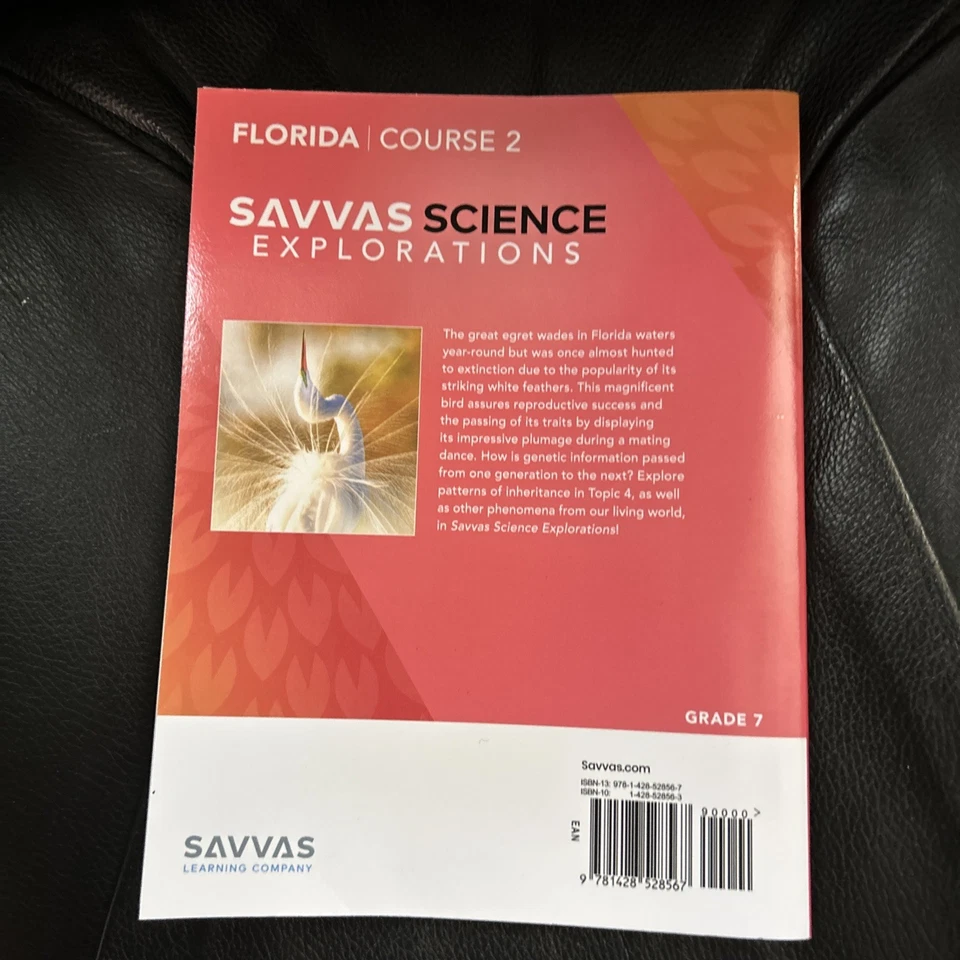 New Textbook SAVVAS SCIENCE EXPLORATIONS - FLORIDA ED 2025 SC - Grade 7 NEW - Image 2 of 4