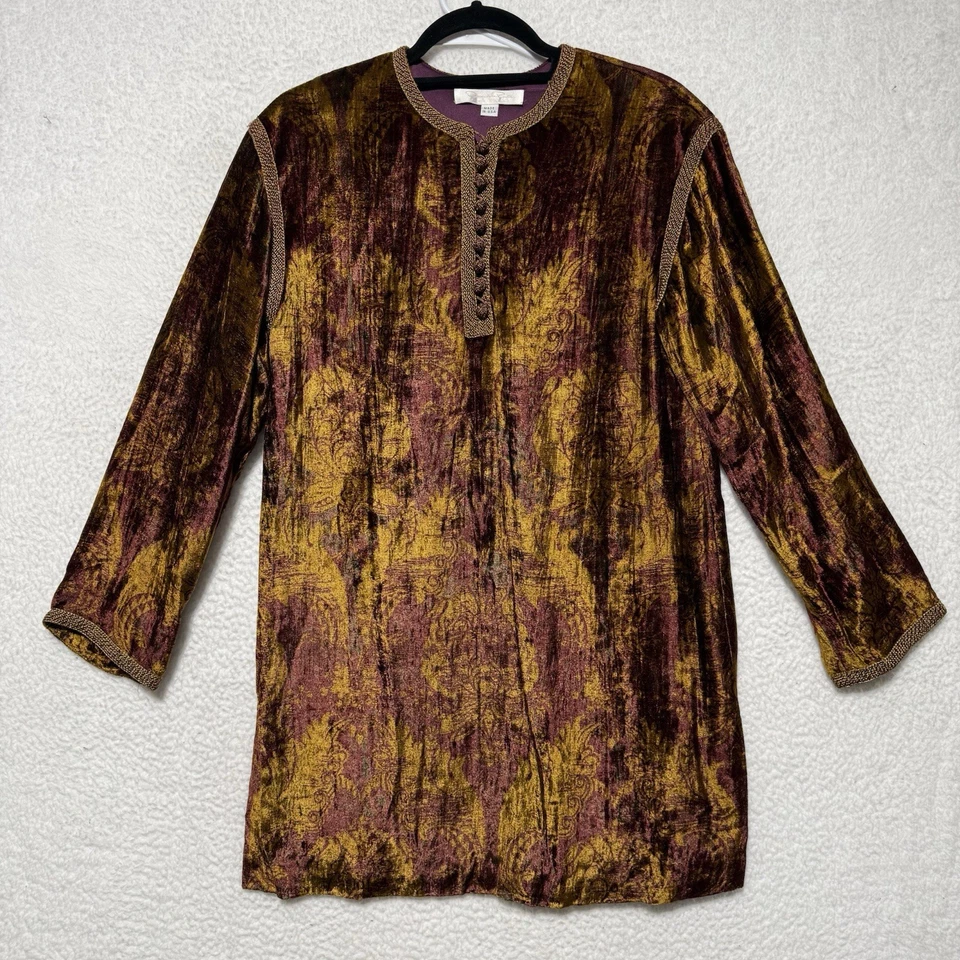 Conjunto De Colección Oscar de la Renta Etiqueta Rosa 2 Piezas Terciopelo Triturado Hecho en Unión LEER* Foto 2 de 4